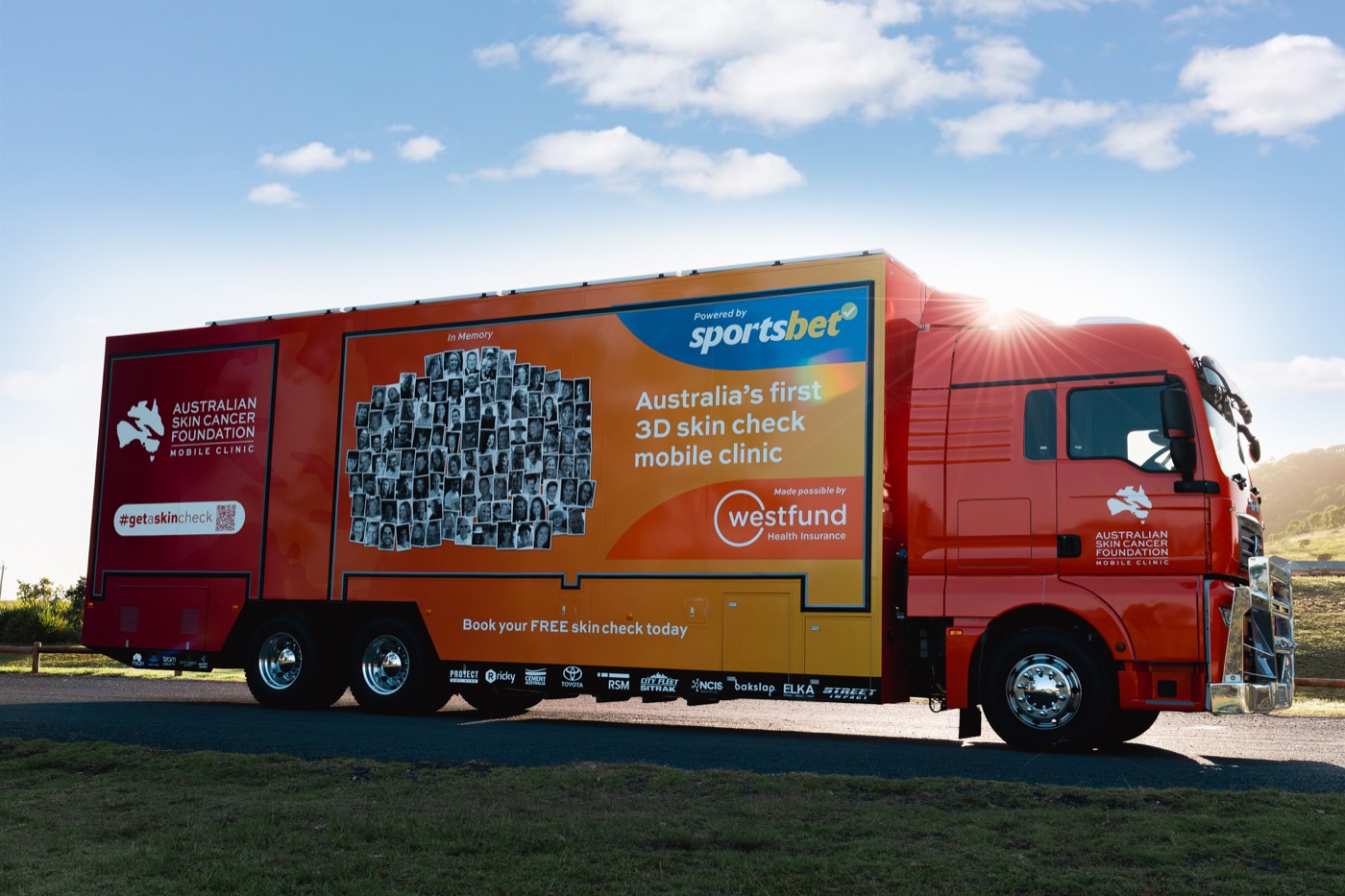 ASCF Mobile 3D Skin Check Truck Launch